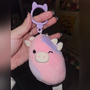 NWT Patty the Cow 🐄 Squishmallow Clip Black Tag Select Series 3.5"